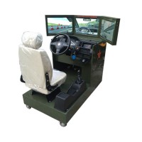 2017新款部隊用三屏汽車駕駛模擬器